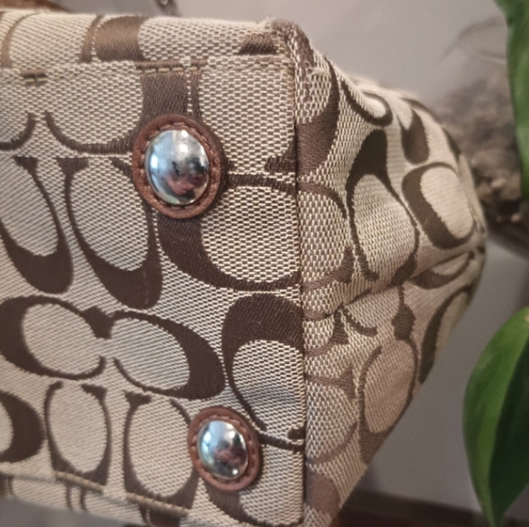 🛑🛑SOLD🛑🛑Brown Coach Penelope Signature Shoulder Bag - Picture 9 of 12